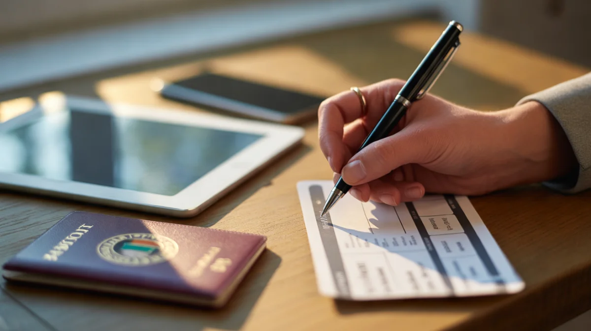 China Arrival Card PDF Fields in English